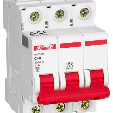 MCB HIMEL HDB3WN3_ 3P (6~63A) 6KA